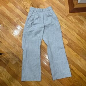 Abercrombie Curve Love Sloane tailored wide leg grey pants size 26